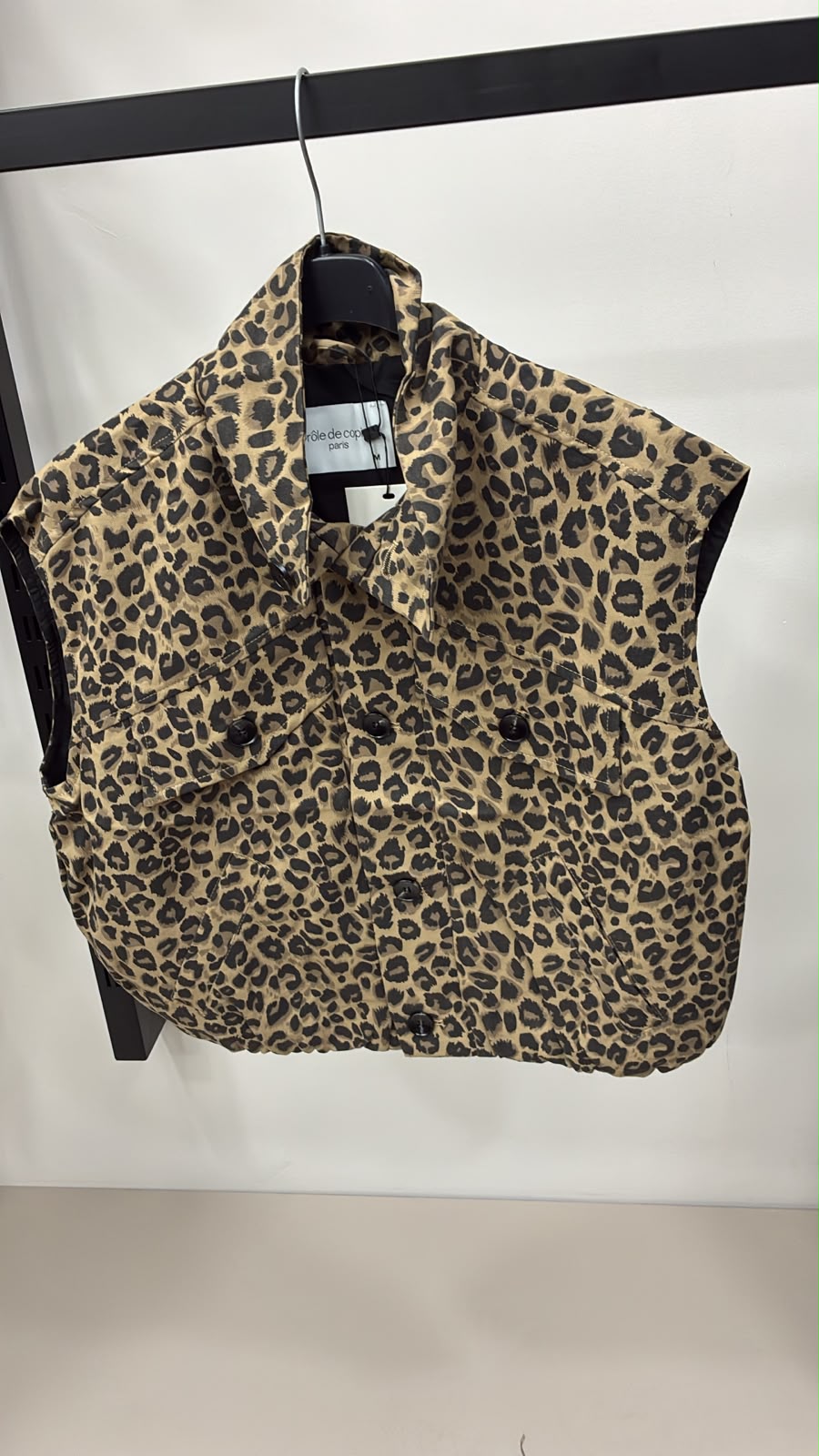 IT26-1765 IT gilet DR8538 LEOPARD