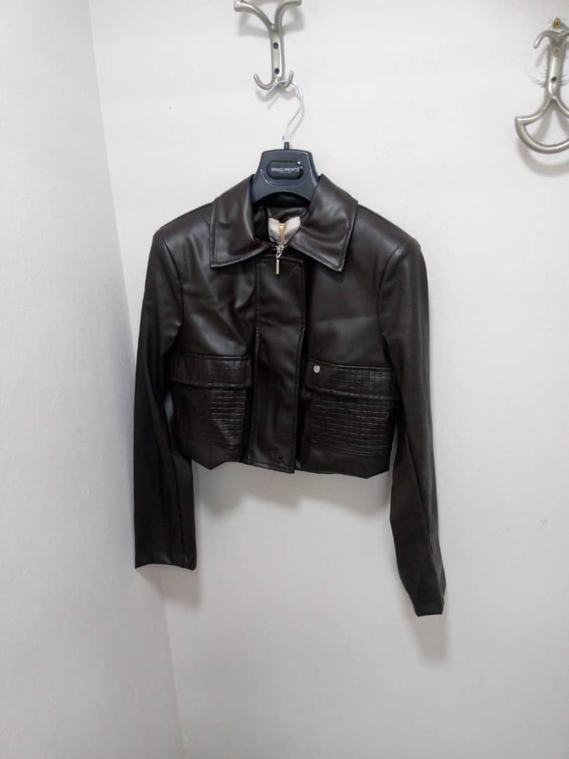 IT26-2125 IT short jacket CFC0130584 BROWN