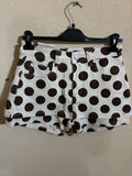 Skort - HY Flex Woman - Small - White & brown dots - IT26-JUN-HC0001