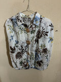 Shirt - Zetaotto - One Size - White & bleu flowers - IT26-JUN-HC0010