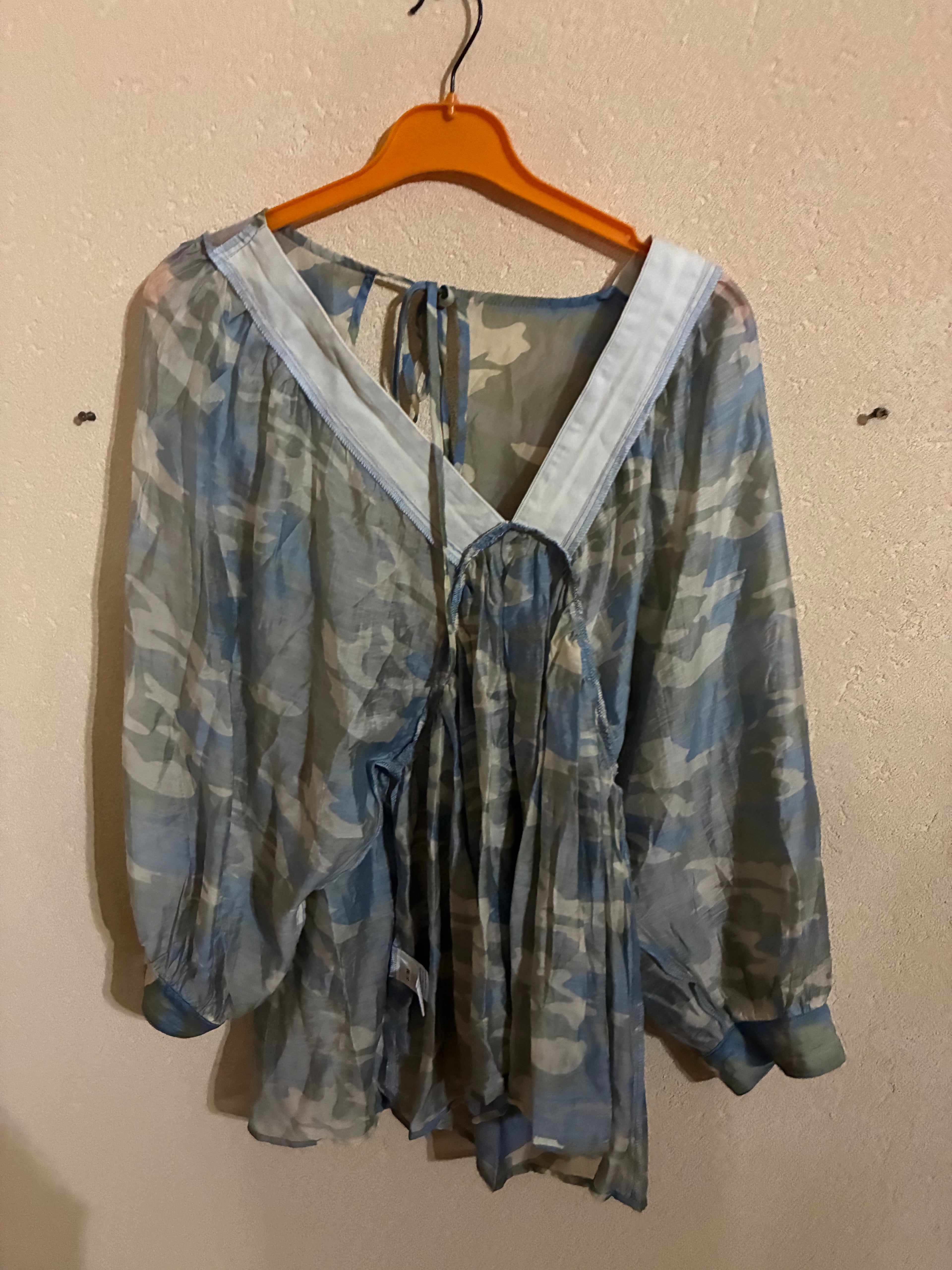 Shirt - Wiya - S/M - Bleu  and green - IT26-JUN-HC0025