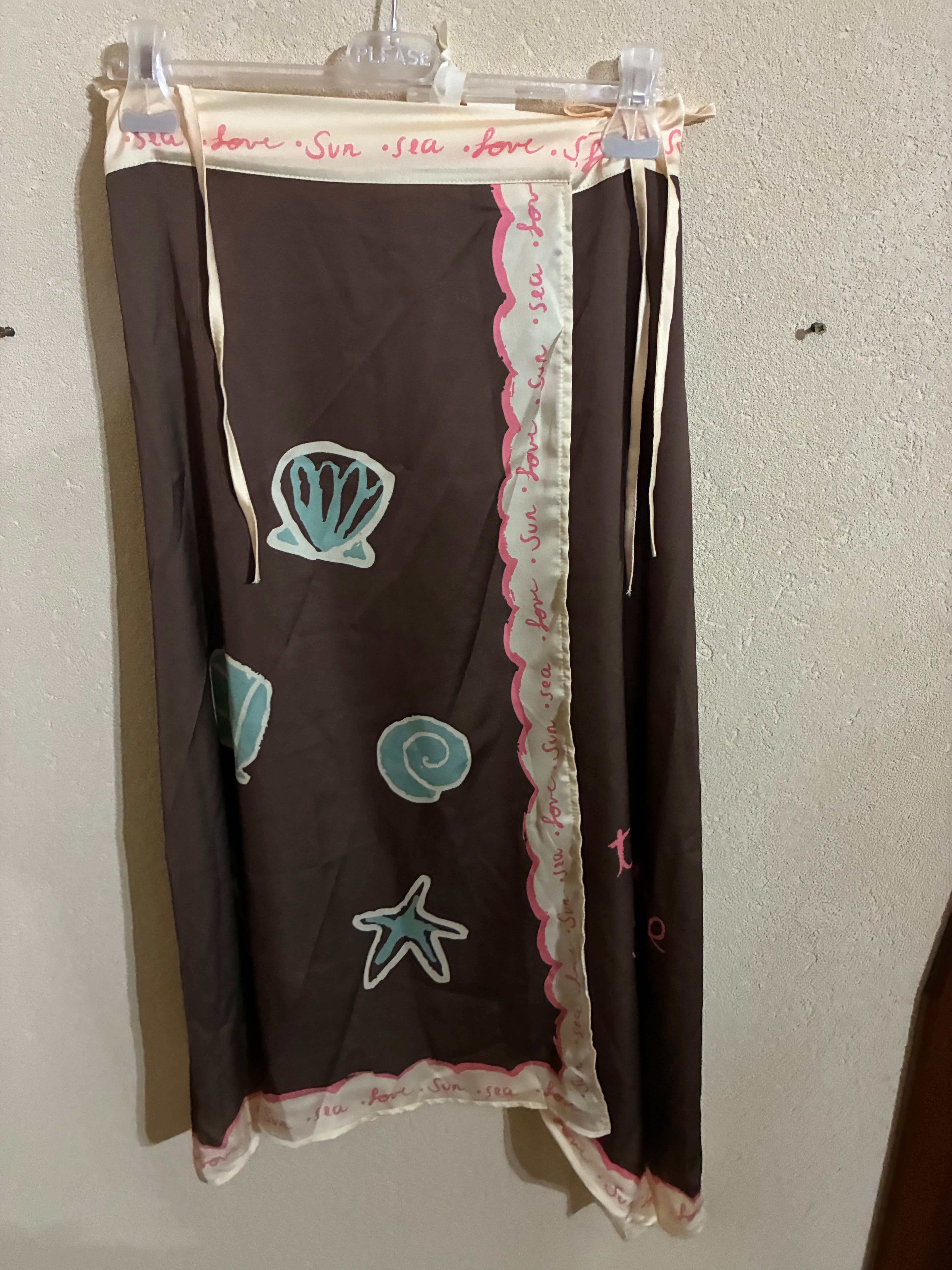 Skirt Pareo - Wiya - One Size - Brown - IT26-JUN-HC0030