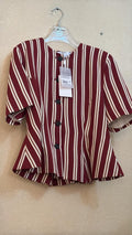 IT26-JUN-SH0333 Jacket - Burgundy (26BS213)