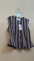 IT26-JUN-SH0338 Vest - Burgundy (26DS323)