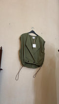 IT26-JUN-SH0555 Vest - Olive (GIO-MD7417)
