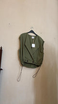 IT26-JUN-SH0556 Vest - Olive (GIO-MD7417)