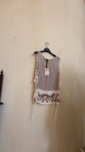 IT26-JUN-SH0563 Tank Top - Beige (LIN-G03429-BOHO)
