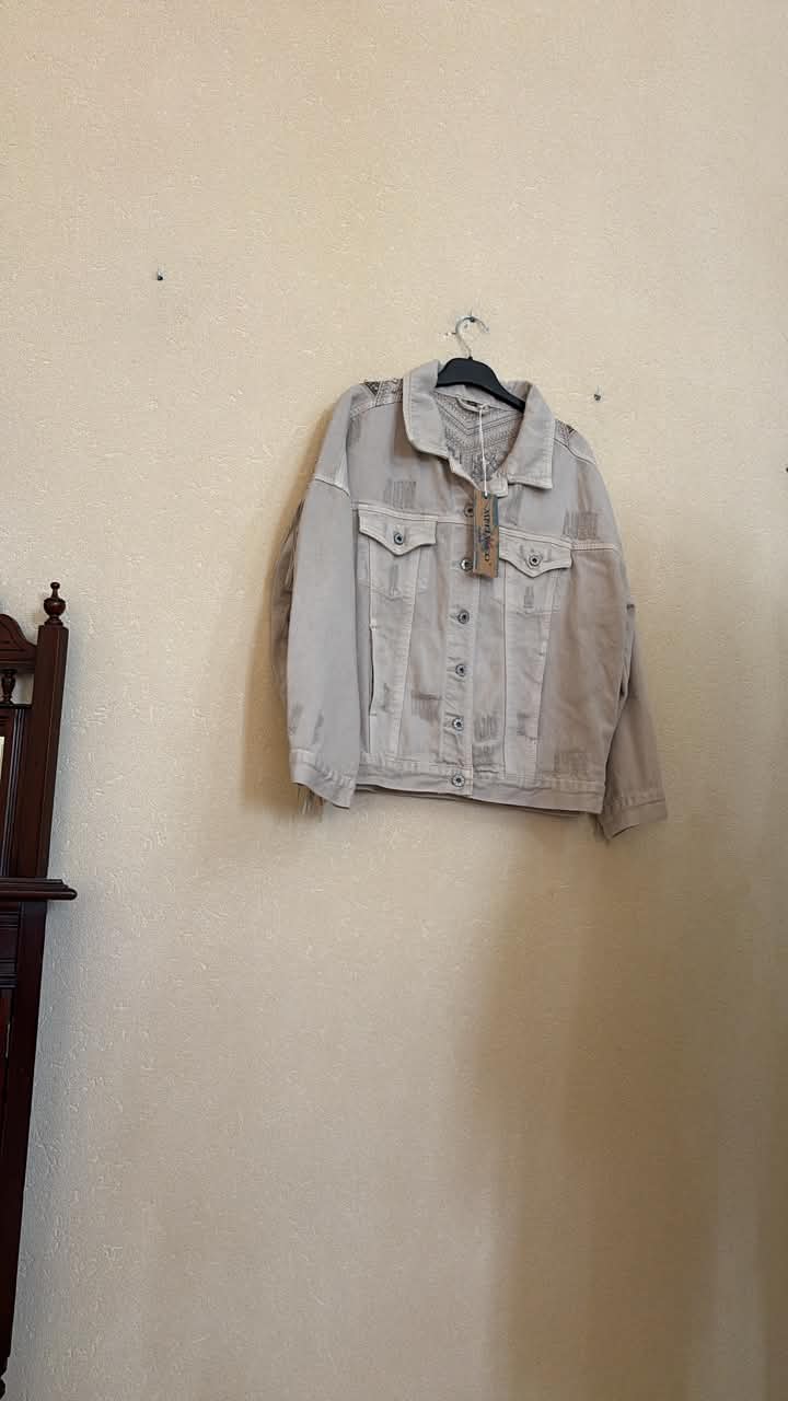 IT26-JUN-SH0573 Jacket - Beige (KE-9597)