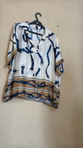 IT26-JUN-SH0599 Blouse - Black & White (6663)