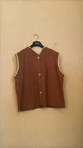 IT26-JUN-SH0933 Vest - Tabacco (GIO-MD7457)