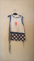 IT26-JUN-SH0941 Tank Top - Blu (LIN-G03429-BOHO)