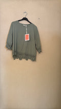 IT26-JUN-SH0972 Knit Top - Salvia (LIN-R02785-PPT)