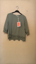 IT26-JUN-SH0973 Knit Top - Salvia (LIN-R02785-PPT)