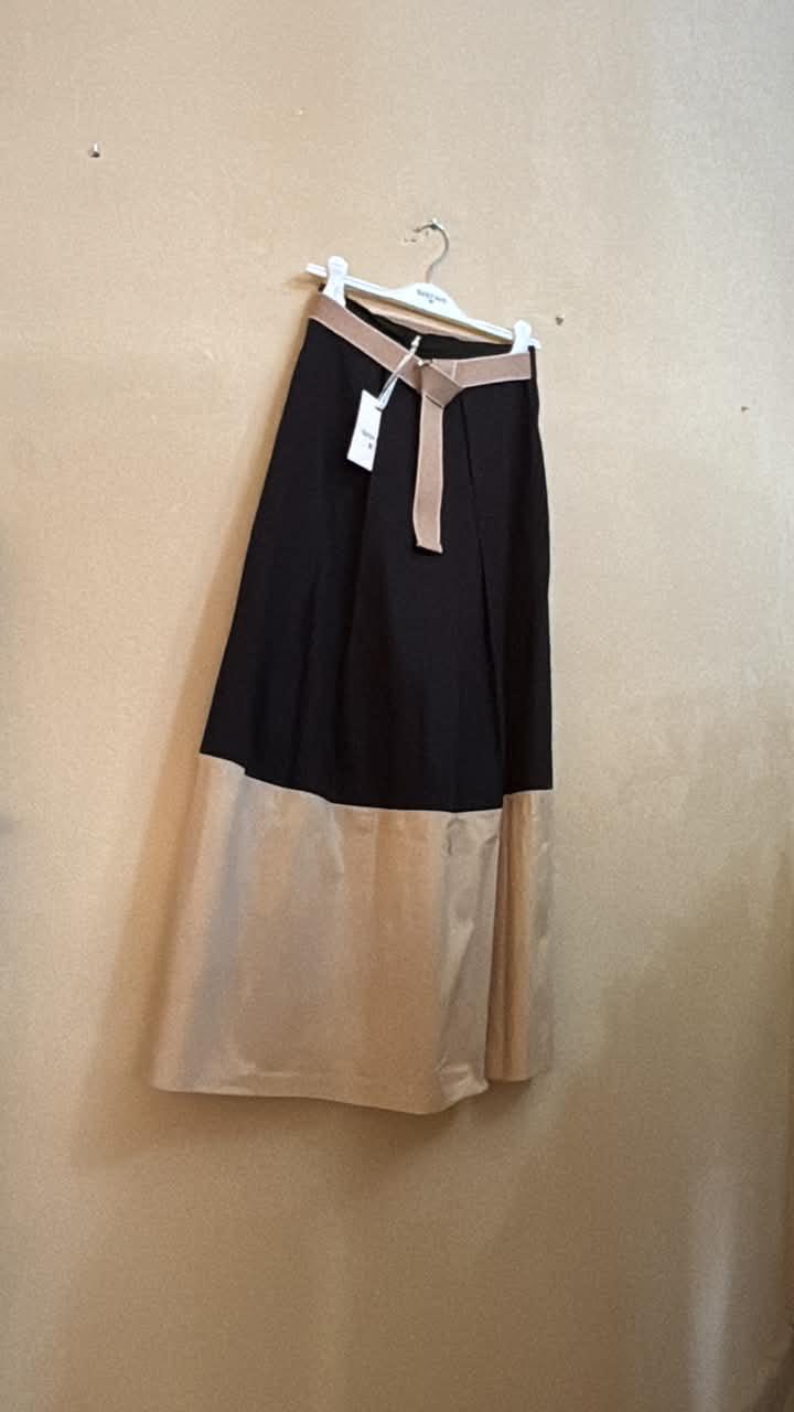 IT26-JUN-SH1088 Maxi Skirt - Beige (26434)